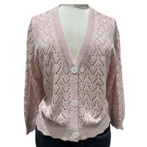 NEW &ISLA talia cardigan in pale pink